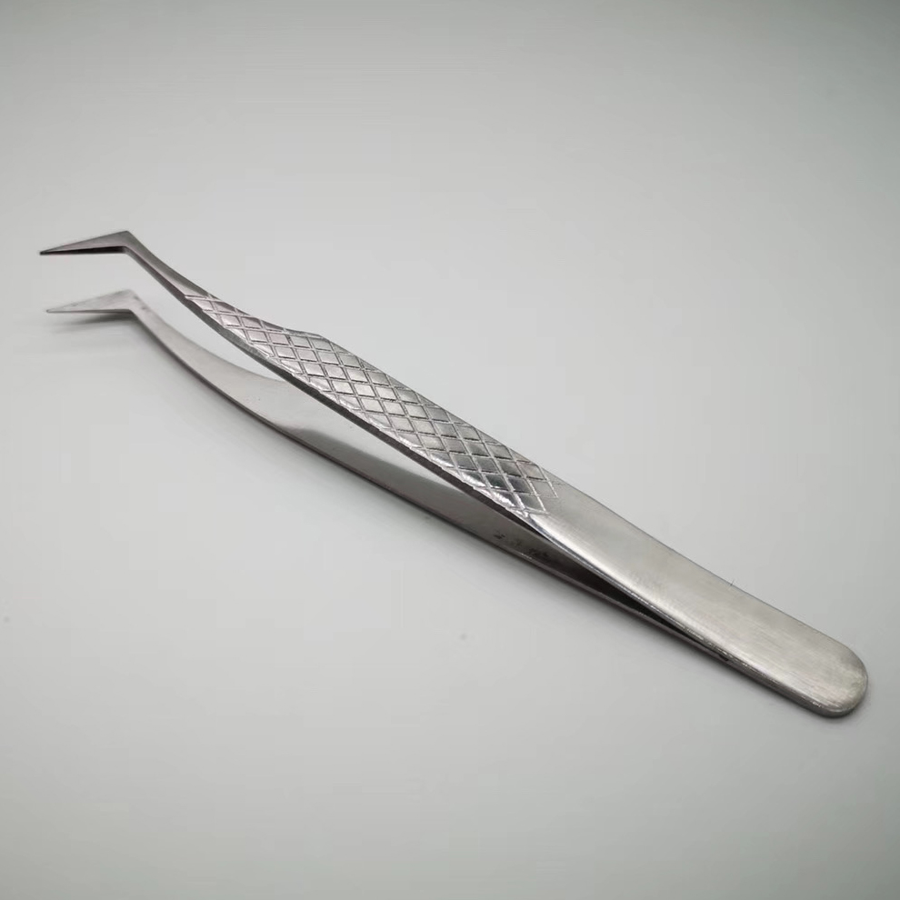 High Quality Plus Long Tweezers for Volume Lashes - Galash