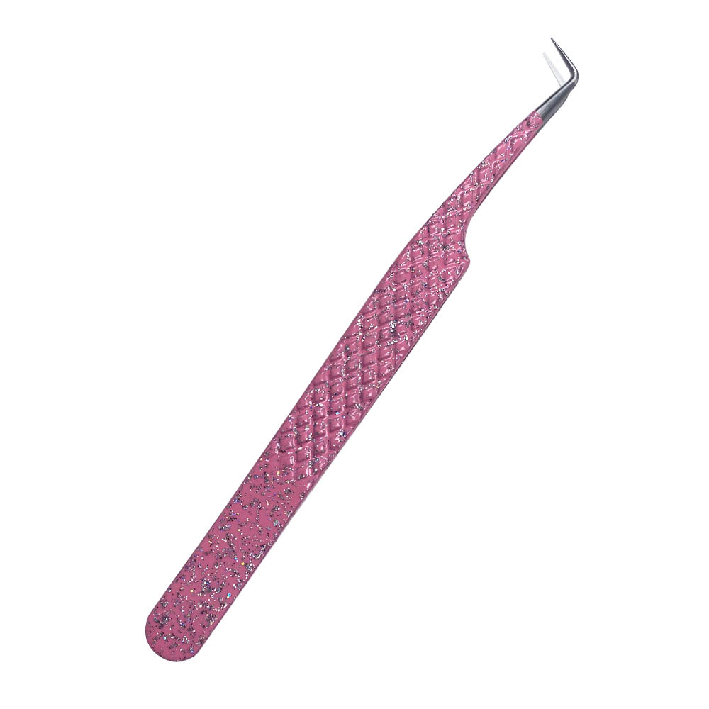 Double Sided Pink Tweezer with Silicon Head Press on Stickers, Glitter –  MakyNailSupply