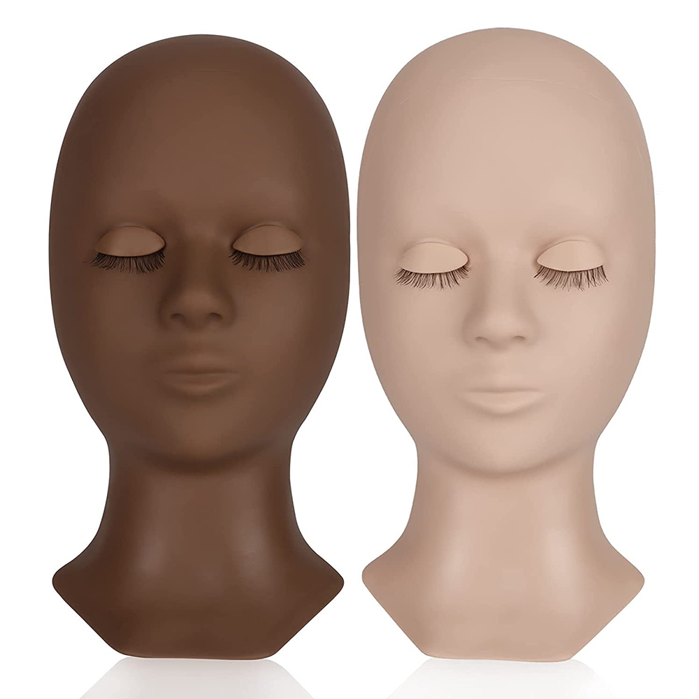 Eyelash Mannequin Head, Makeup Mannequin Head For Eyelash Extension  Training, Doll Face Flat, Soft-touch, Easy To Use