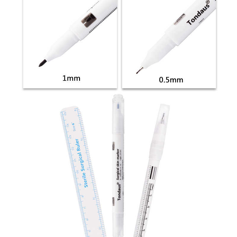1PC Tattoo Surgical Pen Marker,White Surgical Eyebrow Tattoo Skin Marker  Pen Tools Microblading Accessories Tattoo Marker Pen Permanent Makeup