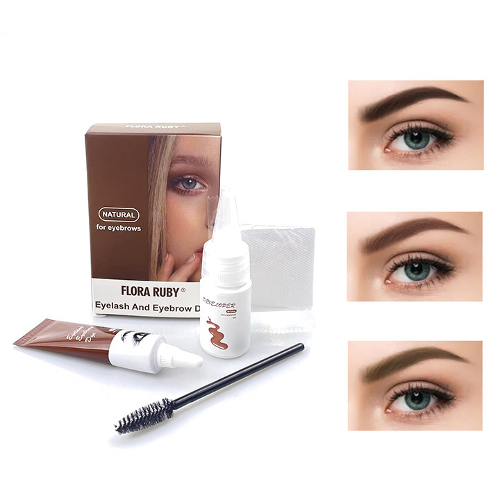 Professional Eyebrow Tint Kit 2 in 1 Eyebrow Dye