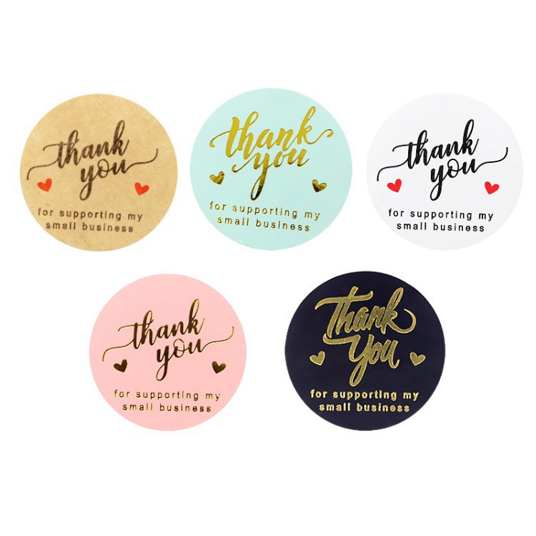 Thank You Stickers Rolls Business Labels