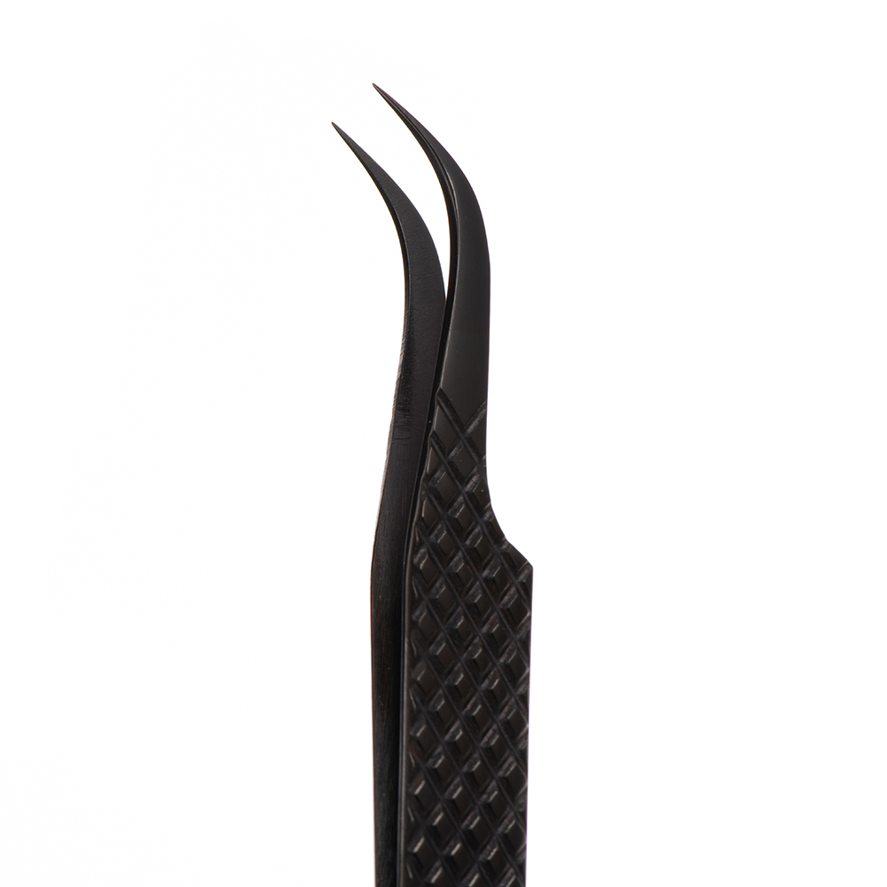 Curved Lash Tweezers with Diamond Grip | 4.7 (12cm)