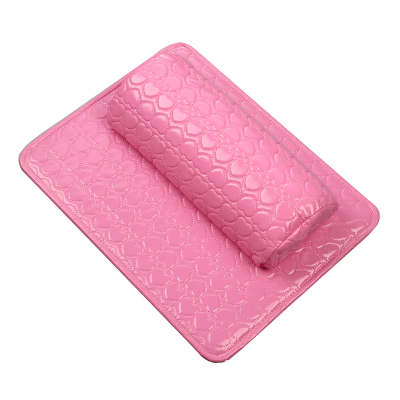 (MAT ONLY) Pink Nail Art Table Mat, Foldable Nail Art Hand Rest Pad for  Nail Arm Rest Cushion, Soft Microfiber Leather Nail Mat, Manicure Pad Nail